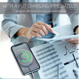 TANTRA Solo Magnetic Wireless Charger 15W Fast Charging Pad with USB-C, Compatible with MagSafe Wireless Charger for iPhone 1212 Mini12 Pro12 Pro maxAirPods 2Pro, Black