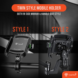 TANTRA S33A Mobile Holder for Bikes One Touch Technology Bike Mobile Holder  (Black)