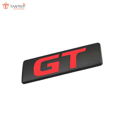 TANTRA Premium GT Metal Car Sticker - Durable & Stylish Auto Emblem for Vehicles - Customizable Designs - Easy Installation - Weather-Resistant & Long-Lasting Multicolor SIA452