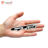 Tantra Premium GT LINE Metal Car Sticker - Durable & Stylish Auto Emblem for Vehicles - Customizable Designs - Easy Installation - Weather-Resistant & Long-Lasting
