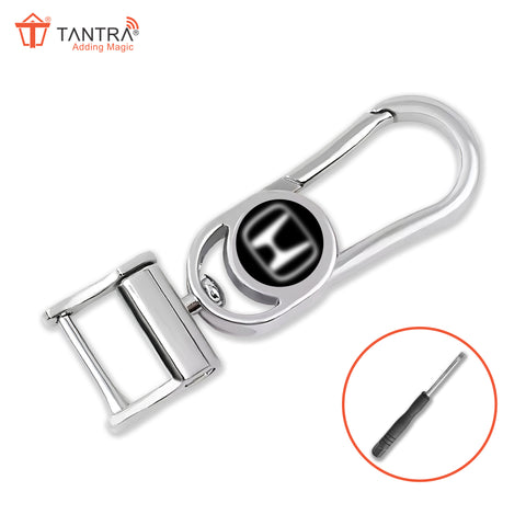 TANTRA Premium Metal Keychain Compatible With Honda Car- Stylish and Durable Car Accessory