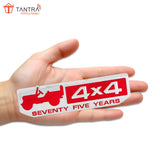 TANTRA Premium Jeep 4x4 Metal Car Sticker - Durable & Stylish Auto Emblem for Vehicles - Customizable Designs - Easy Installation - Weather-Resistant & Long-Lasting