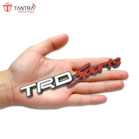 TANTRA Premium TrdSports Metal Car Sticker - Durable & Stylish Auto Emblem for Vehicles - Customizable Designs - Easy Installation - Weather-Resistant & Long-Lasting