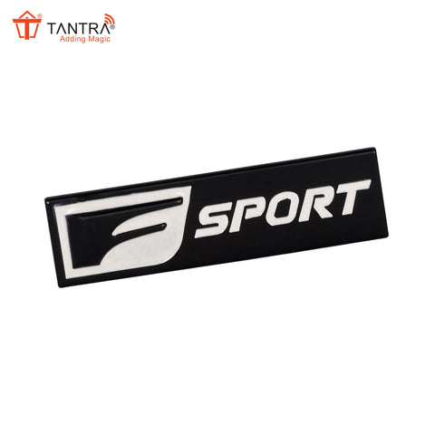 TANTRA Premium Fsport Metal Car Sticker - Durable & Stylish Auto Emblem for Vehicles - Customizable Designs - Easy Installation - Weather-Resistant & Long-Lasting