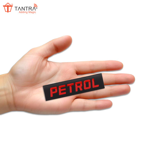 TANTRA Premium Petrol Metal Car Sticker - Durable & Stylish Auto Emblem for Vehicles - Customizable Designs - Easy Installation - Weather-Resistant & Long-Lasting