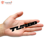 TANTRA Premium Turbo Metal Car Sticker - Durable & Stylish Auto Emblem for Vehicles - Customizable Designs - Easy Installation - Weather-Resistant & Long-Lasting