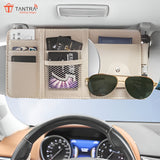 TANTRA Car Sun Visor Organizer – Premium Quality & Stylish Storage Solution (Beige)