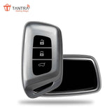TANTRA TPU Key Cover Compatible with MG ZS EV Electric | Astor 3 Button Flip Key (Grey)