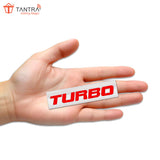 TANTRA Premium Turbo Metal Car Sticker - Durable & Stylish Auto Emblem for Vehicles - Customizable Designs - Easy Installation - Weather-Resistant & Long-Lasting