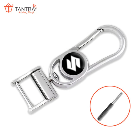 TANTRA Premium Metal Keychain Compatible With Suzuki Car- Stylish and Durable Car Accessory