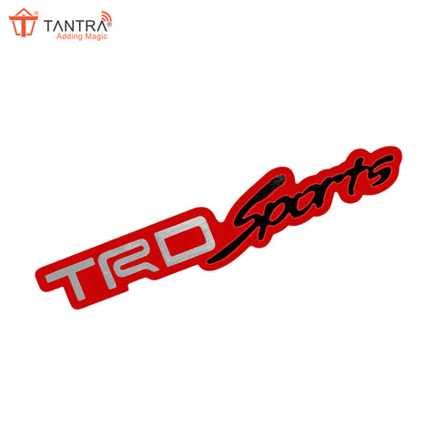 TANTRA Premium TrdSports Metal Car Sticker - Durable & Stylish Auto Emblem for Vehicles - Customizable Designs - Easy Installation - Weather-Resistant & Long-Lasting