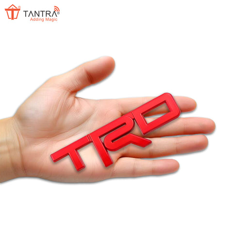 TANTRA Premium TRD Metal Car Sticker - Durable & Stylish Auto Emblem for Vehicles - Customizable Designs - Easy Installation - Weather-Resistant & Long-Lasting