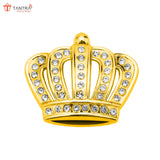 TANTRA  Premium Crown Metal Car Sticker - Durable & Stylish Auto Emblem for Vehicles - Customizable Designs - Easy Installation - Weather-Resistant & Long-Lasting Gold SIA430