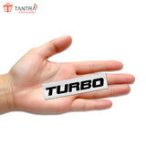 TANTRA Premium Turbo Metal Car Sticker - Durable & Stylish Auto Emblem for Vehicles - Customizable Designs - Easy Installation - Weather-Resistant & Long-Lasting