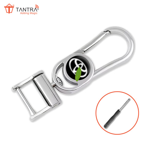 TANTRA Premium Metal Keychain Compatible With Toyota Car- Stylish and Durable Car Accessory