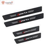 TANTRA  Anti-Scratch Door Sill Car Stickers Compatible for Universal Cars - Exterior Sill Guard Protector Carbon Fiber Vinyl Sticker