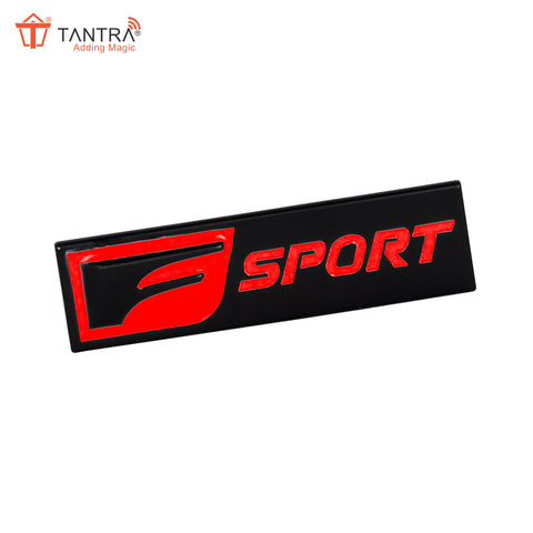 TANTRA Premium Fsport Metal Car Sticker - Durable & Stylish Auto Emblem for Vehicles - Customizable Designs - Easy Installation - Weather-Resistant & Long-Lasting