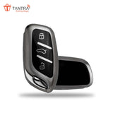 TANTRA TPU Key Cover Compatible with MG ZS EV Electric | Astor 3 Button Flip Key (Grey)
