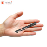 TANTRA Premium Turbo Metal Car Sticker - Durable & Stylish Auto Emblem for Vehicles - Customizable Designs - Easy Installation - Weather-Resistant & Long-Lasting