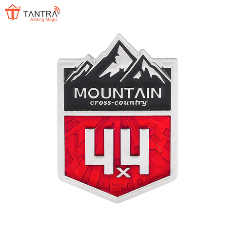 TANTRA Premium Mountain Metal Car Sticker - Durable & Stylish Auto Emblem for Vehicles - Customizable Designs - Easy Installation - Weather-Resistant & Long-Lasting