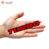 TANTRA Premium Turbo Metal Car Sticker - Durable & Stylish Auto Emblem for Vehicles - Customizable Designs - Easy Installation - Weather-Resistant & Long-Lasting