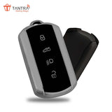 TANTRA TPU Key Cover Compatible with Tata Curvv | Curvv EV Electric 4 Button Smart Key (Grey)