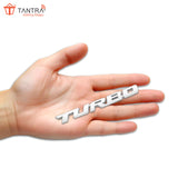 TANTRA Premium Turbo Metal Car Sticker - Durable & Stylish Auto Emblem for Vehicles - Customizable Designs - Easy Installation - Weather-Resistant & Long-Lasting