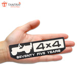 TANTRA Premium Jeep 4x4 Metal Car Sticker - Durable & Stylish Auto Emblem for Vehicles - Customizable Designs - Easy Installation - Weather-Resistant & Long-Lasting