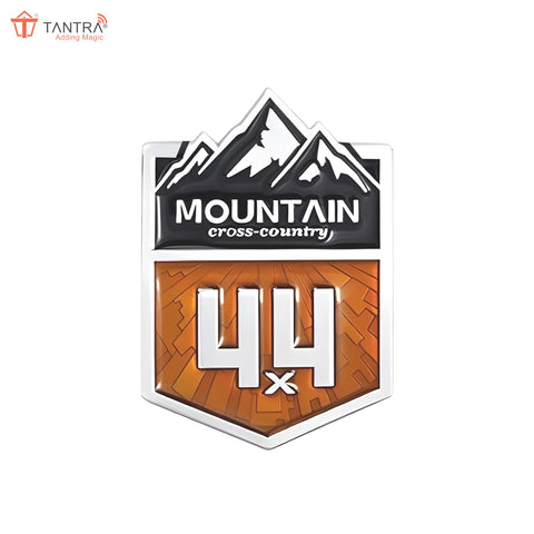 TANTRA  Mountain Small Car Sticker - Durable & Stylish Auto Emblem for Vehicles - Customizable Designs - Easy Installation - Weather-Resistant & Long-Lasting Multicolor