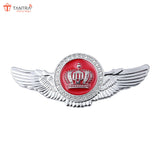 TANTRA Premium Winged King Crown Metal Car Sticker - Durable & Stylish Auto Emblem for Vehicles - Customizable Designs - Easy Installation - Weather-Resistant & Long-Lasting Multicolor SIA429