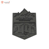 TANTRA Mountain Small Car Sticker - Durable & Stylish Auto Emblem for Vehicles - Customizable Designs - Easy Installation - Weather-Resistant & Long-Lasting Black