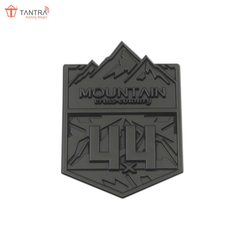 TANTRA Mountain Small Car Sticker - Durable & Stylish Auto Emblem for Vehicles - Customizable Designs - Easy Installation - Weather-Resistant & Long-Lasting Black