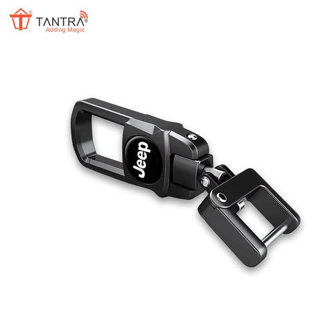 TANTRA Premium Metal Keychain for Jeep Cars - Stylish and Durable Car Accessory