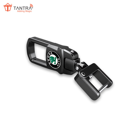 TANTRA Premium Metal Keychain for Skoda Cars - Stylish and Durable Car Accessory