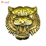 TANTRA Premium Tiger Metal Car Sticker - Durable & Stylish Auto Emblem for Vehicles - Customizable Designs - Easy Installation - Weather-Resistant & Long-Lasting Gold SIA431