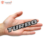 TANTRA Premium Turbo Metal Car Sticker - Durable & Stylish Auto Emblem for Vehicles - Customizable Designs - Easy Installation - Weather-Resistant & Long-Lasting