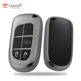 TANTRA TPU Key Cover Compatible with Jeep Meridian, Compass, Trailhawk 3 Button Flip Key (Grey)