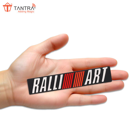 TANTRA Premium RALLI Art Metal Car Sticker - Durable & Stylish Auto Emblem for Vehicles - Customizable Designs - Easy Installation - Weather-Resistant & Long-Lasting