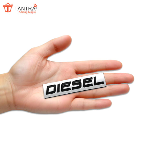 TANTRA Premium Diesel Metal Car Sticker - Durable & Stylish Auto Emblem for Vehicles - Customizable Designs - Easy Installation - Weather-Resistant & Long-Lasting