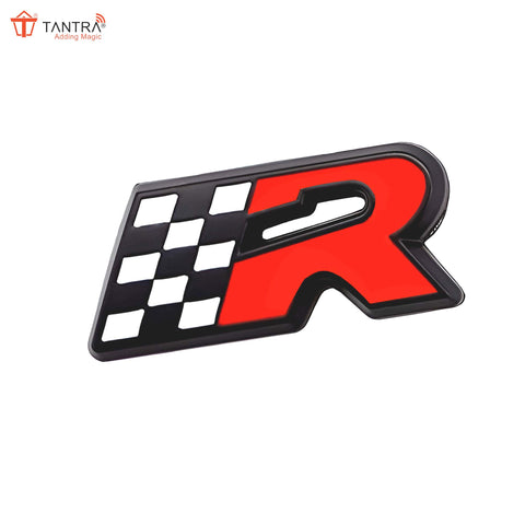 TANTRA Premium Flag R 3D Metal Car Sticker - Durable & Stylish Auto Emblem for Vehicles - Customizable Designs - Easy Installation - Weather-Resistant & Long-Lasting Multicolor SIA435