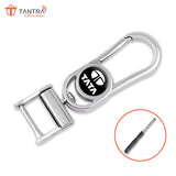 TANTRA Premium Metal Keychain Compatible With Tata Car- Stylish and Durable Car Accessory