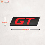 TANTRA Premium GT Metal Car Sticker - Durable & Stylish Auto Emblem for Vehicles - Customizable Designs - Easy Installation - Weather-Resistant & Long-Lasting Multicolor SIA452