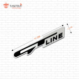 Tantra Premium GT LINE Metal Car Sticker - Durable & Stylish Auto Emblem for Vehicles - Customizable Designs - Easy Installation - Weather-Resistant & Long-Lasting