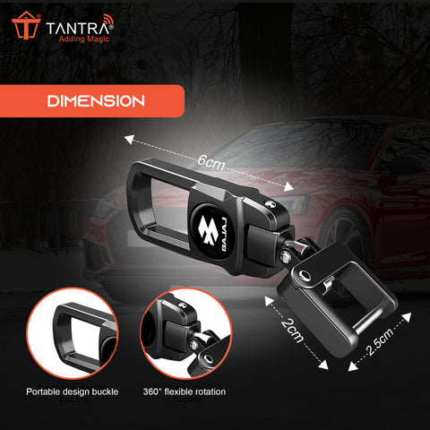 TANTRA Premium Metal Keychain Compatible With Bajaj Bike- Stylish and Durable Bike Accessory