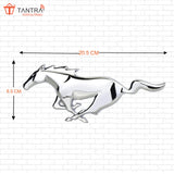 TANTRA Premium Horse Metal Car Sticker - Durable & Stylish Auto Emblem for Vehicles - Customizable Designs - Easy Installation - Weather-Resistant & Long-Lasting