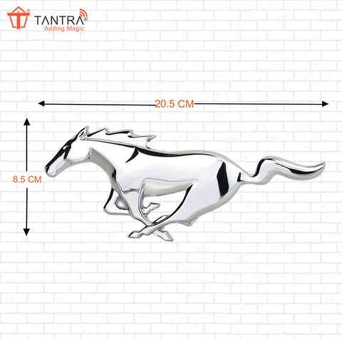 TANTRA Premium Horse Metal Car Sticker - Durable & Stylish Auto Emblem for Vehicles - Customizable Designs - Easy Installation - Weather-Resistant & Long-Lasting