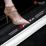 TANTRA  Anti-Scratch Door Sill Car Stickers Compatible for Universal Cars - Exterior Sill Guard Protector Carbon Fiber Vinyl Sticker