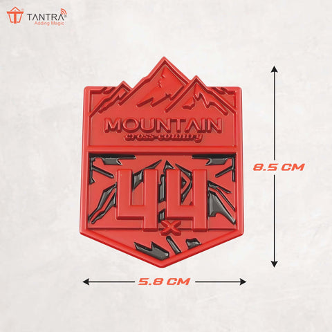 TANTRA Mountain Small Car Sticker - Durable & Stylish Auto Emblem for Vehicles - Customizable Designs - Easy Installation - Weather-Resistant & Long-Lasting Multicolor