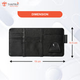 TANTRA Car Sun Visor Organizer – Premium Quality & Stylish Storage Solution (Black)