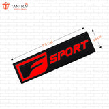 TANTRA Premium Fsport Metal Car Sticker - Durable & Stylish Auto Emblem for Vehicles - Customizable Designs - Easy Installation - Weather-Resistant & Long-Lasting